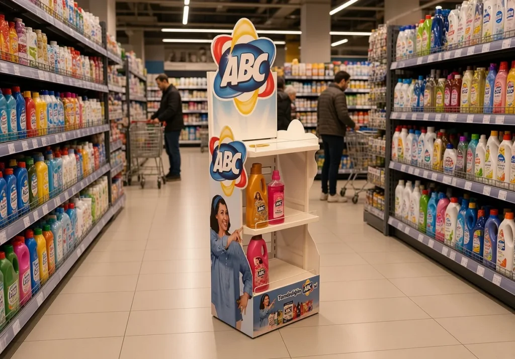 ABC Deterjan Ayaklı Teşhir Standı