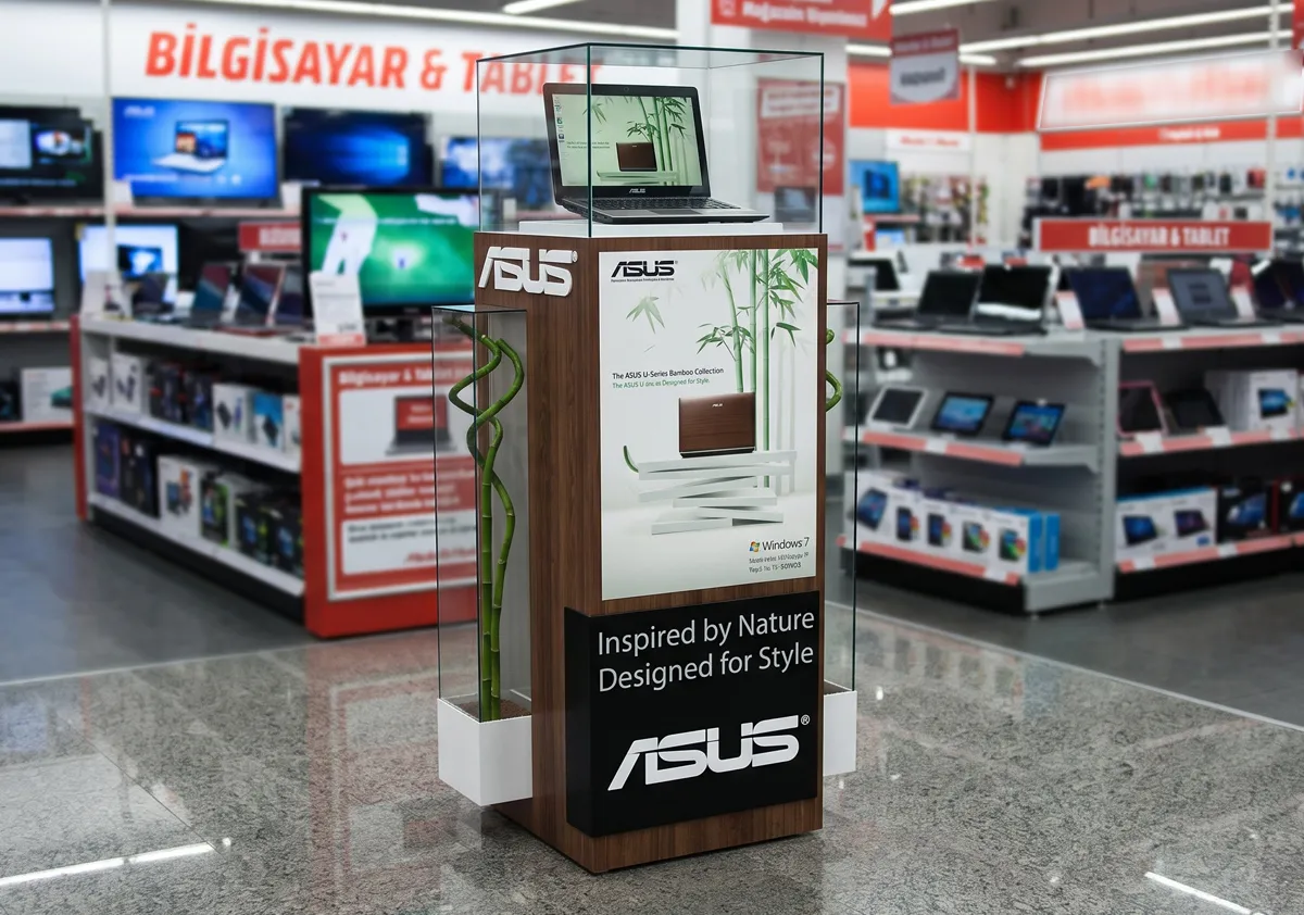 Asus Mağaza İçi Bilgisayar Podyumu
