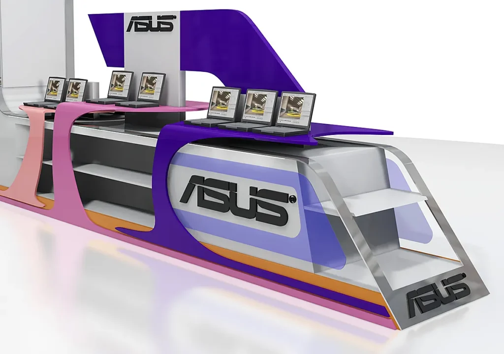 Asus Bilgisayarı Tanıtım Ünitesi Konsept Tasarım Görselleri