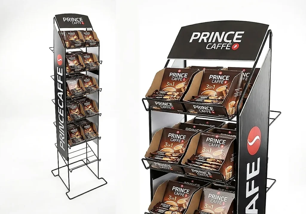 Prince Caffe Metal Kahve Teşhir Standı