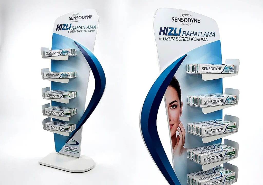 Sensodyne Ayaklı Diş Macunu Teşhir Standı