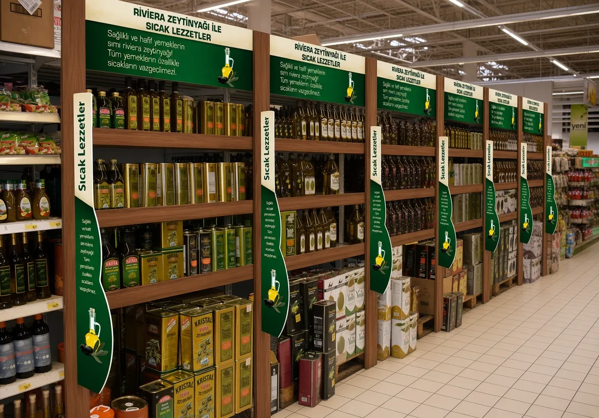 Komili Şişe Temalı Reyon Giydirme