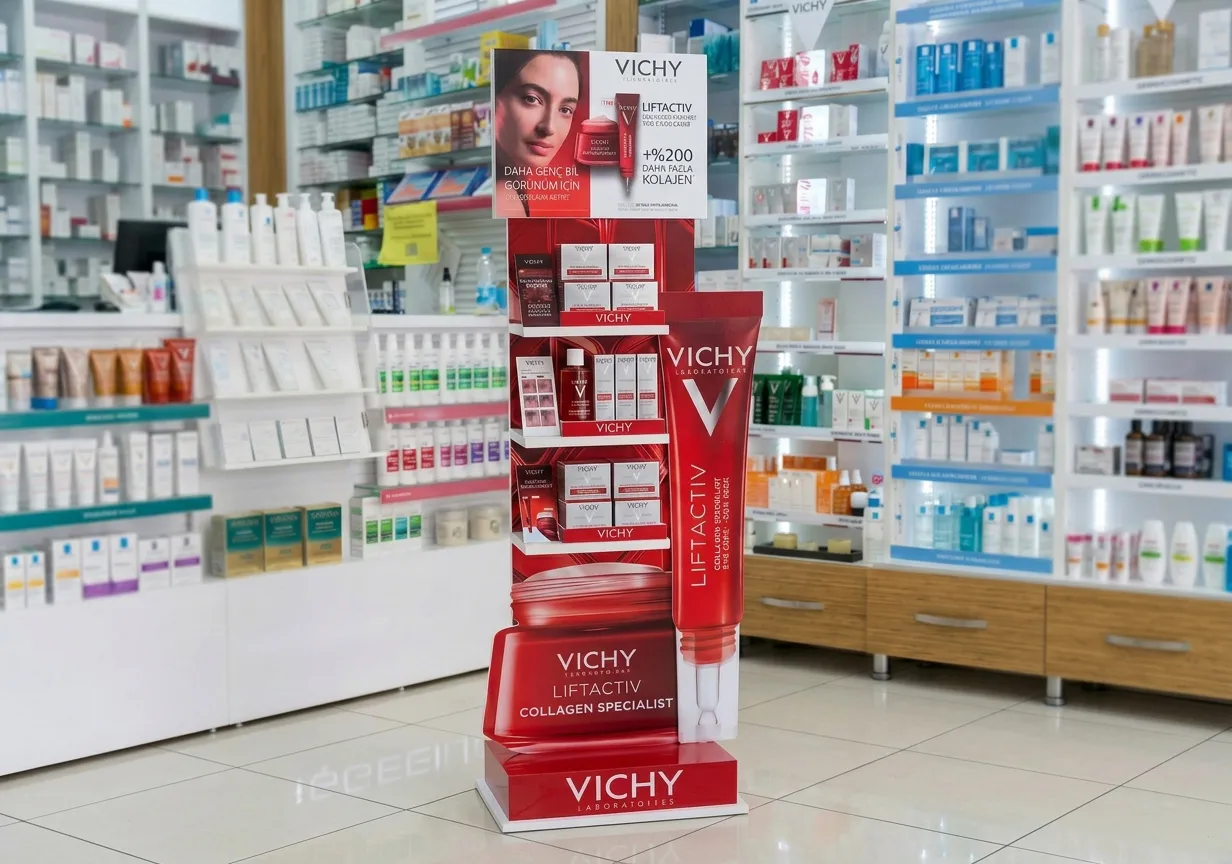 Vichy Liftactiv Ayaklı Ahşap Stand