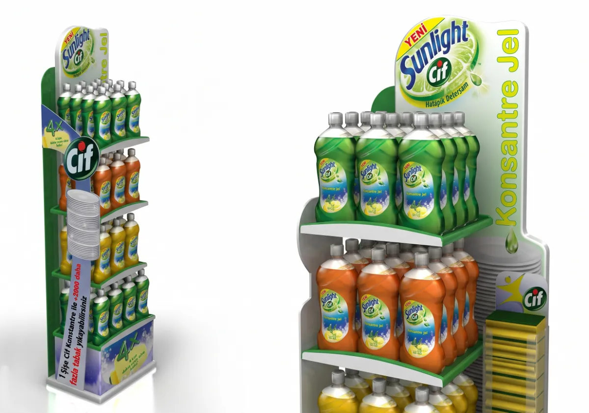 Cim Sunlight Deterjan Standı