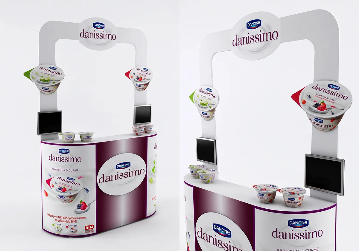 Danone Ahşap Tanıtım Standı