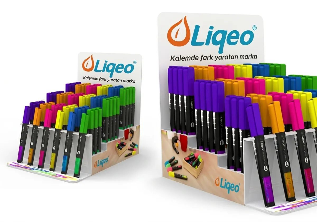 Liqeo Highlighter Kalem Teşhir Standı