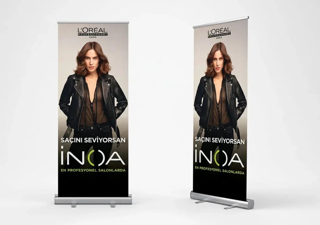 L’Oréal INOA Roll Up Banner