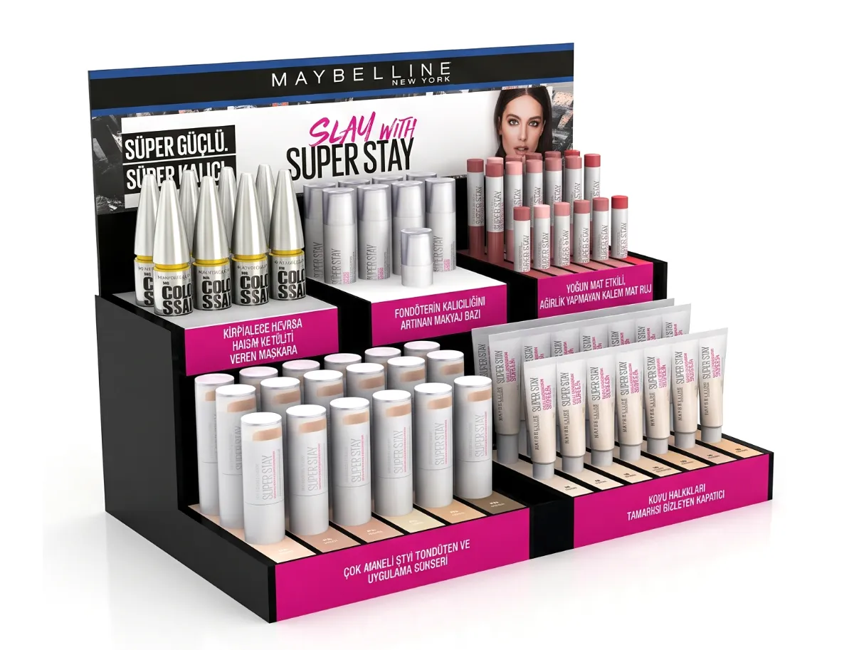 Maybelline Superstay merdiven tipi pleksi stand