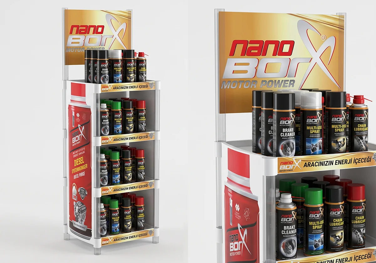 Nanobor Modüler Enjeksiyon Sprey Standı