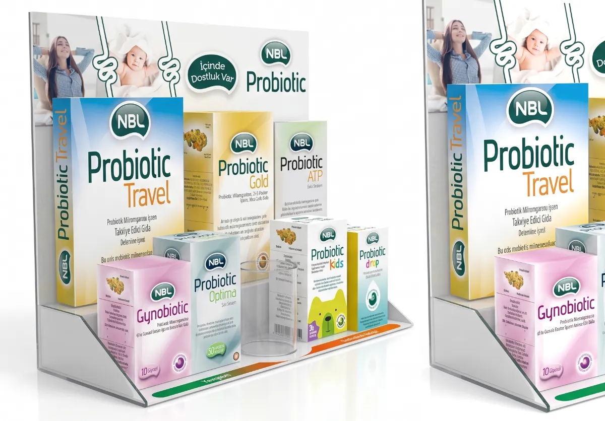 NBL Probiotic merdiven tipi tezgâh standı