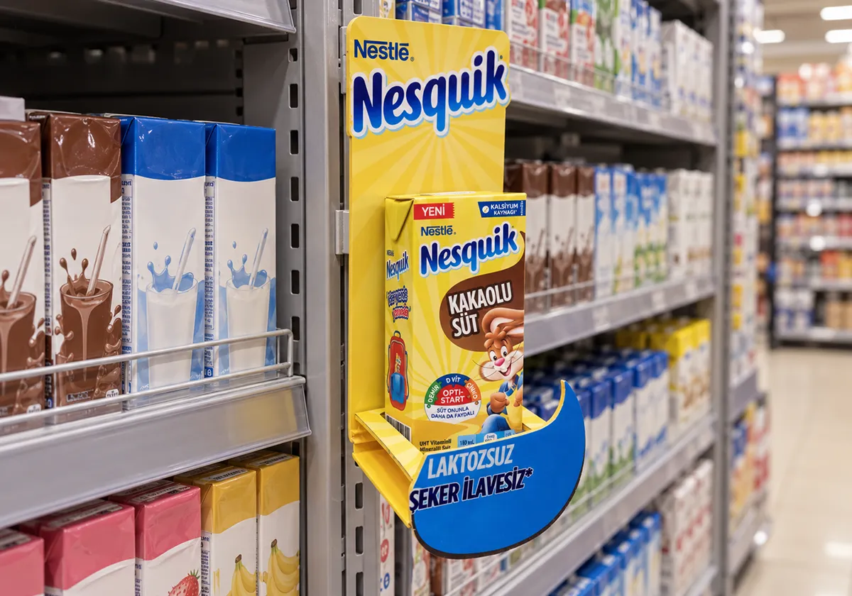 Nesquik Raf Podyumu; markanın ürünlerini satış noktasında sergileyen profesyonel teşhir uygulaması.