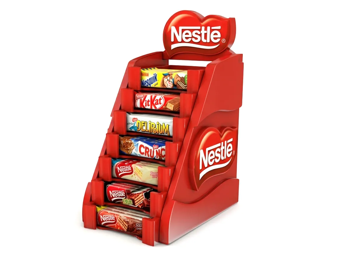 Nestlé İticili Tek Ön Yüzlü Masaüstü Stand