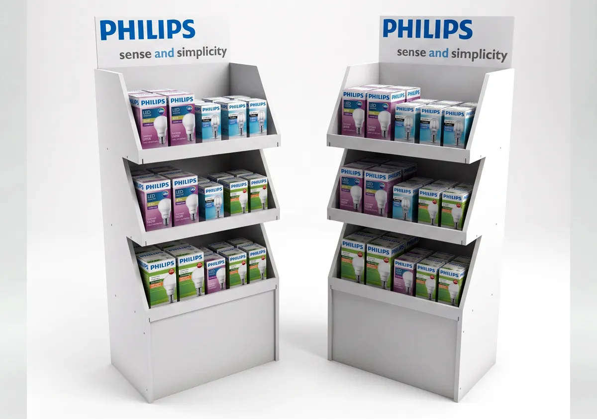 Philips Karton Ampul Standı