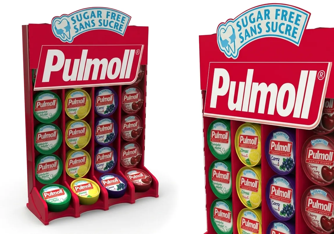 Pulmoll Dispenser Tipi Masaüstü Şekerleme Standı