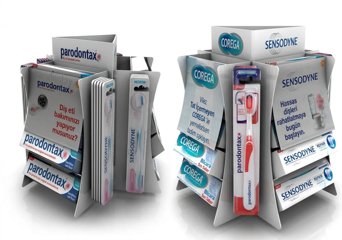 Sensodyne Tezgâh Üzeri Döner Stand