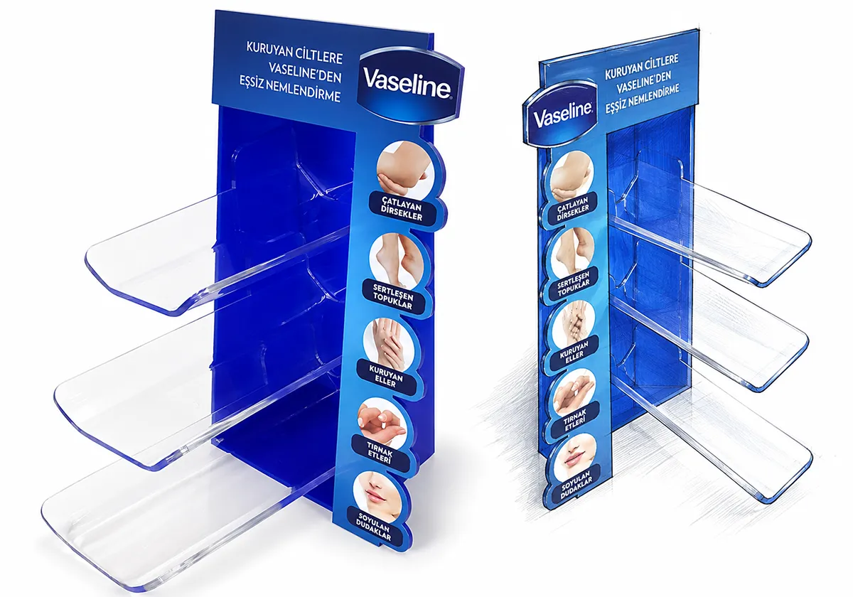 Vazelin Hotspot Pleksi Stand