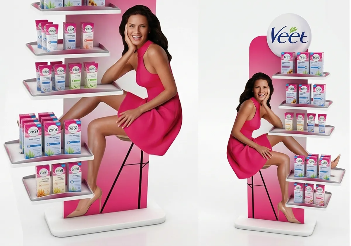 Veet Adriana Lima kampanyası için ayaklı FSU kişisel bakım standı