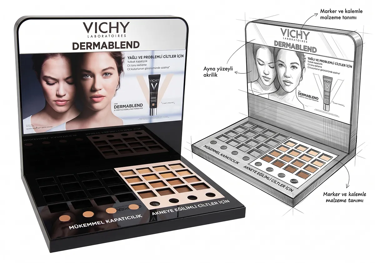Vichy Dermablend Tezgâh Üzeri Stand
